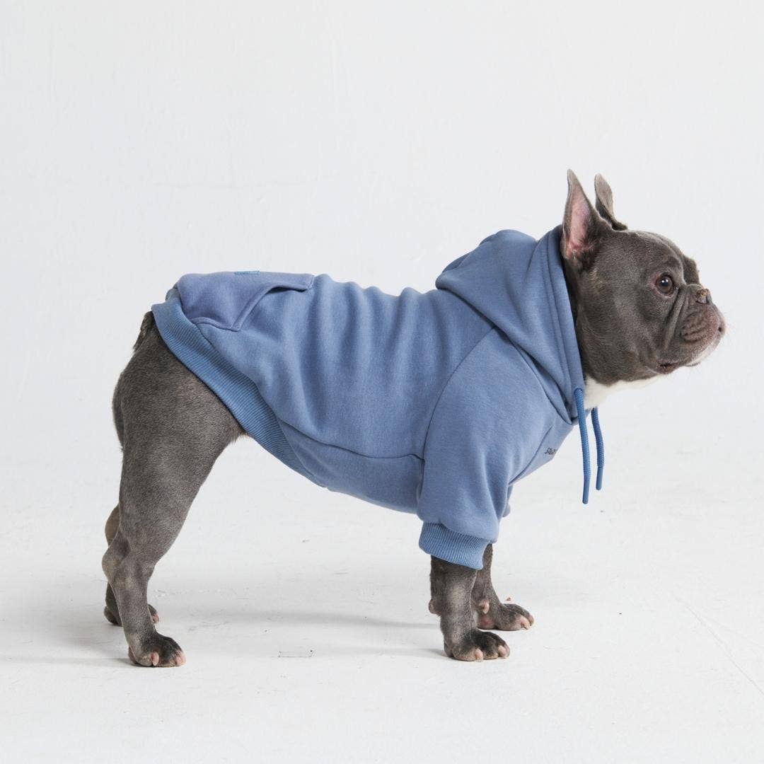 Slate Blue Dog Hoodie