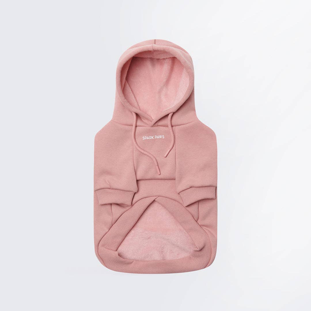 Dusty Pink Dog Hoodie