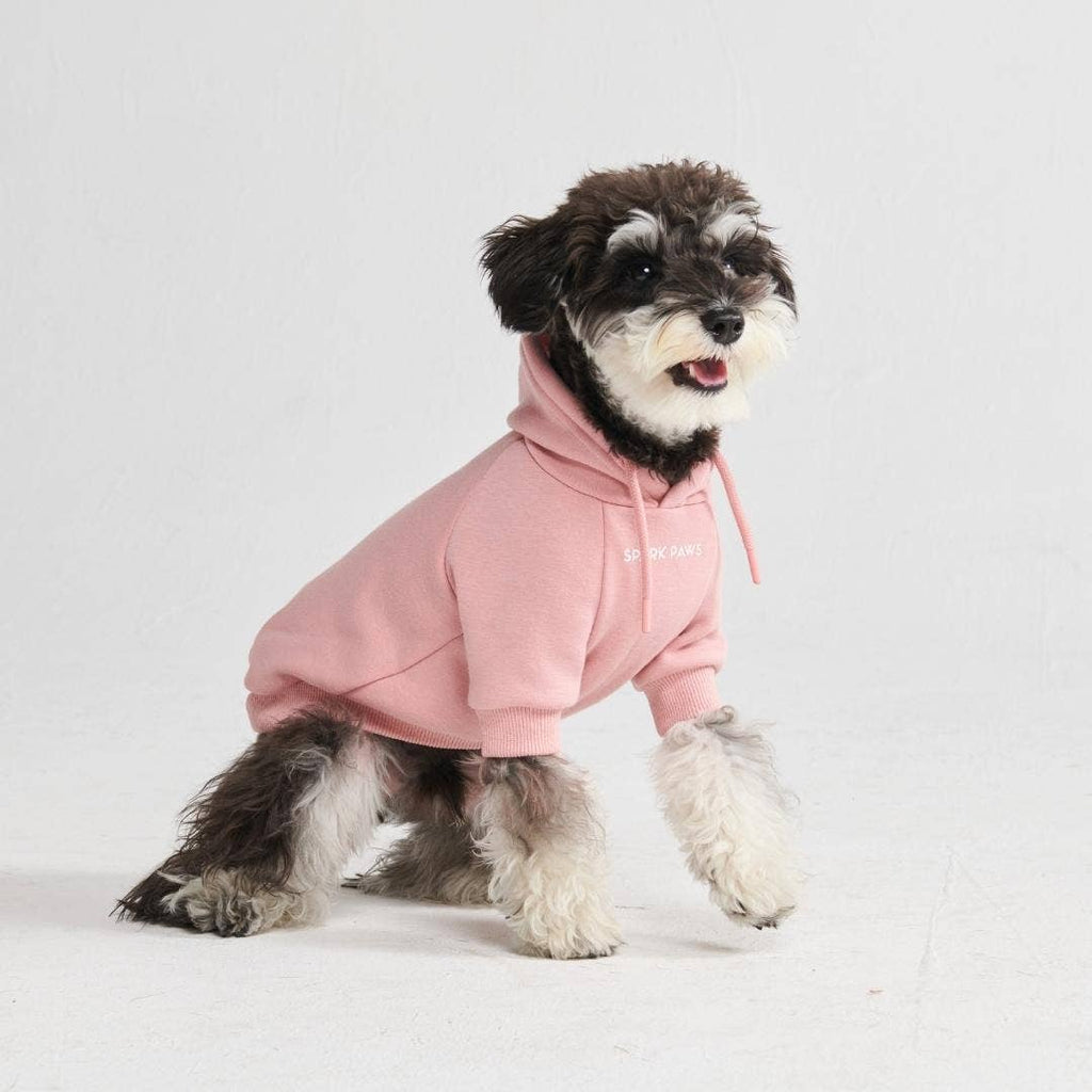 Dusty Pink Dog Hoodie