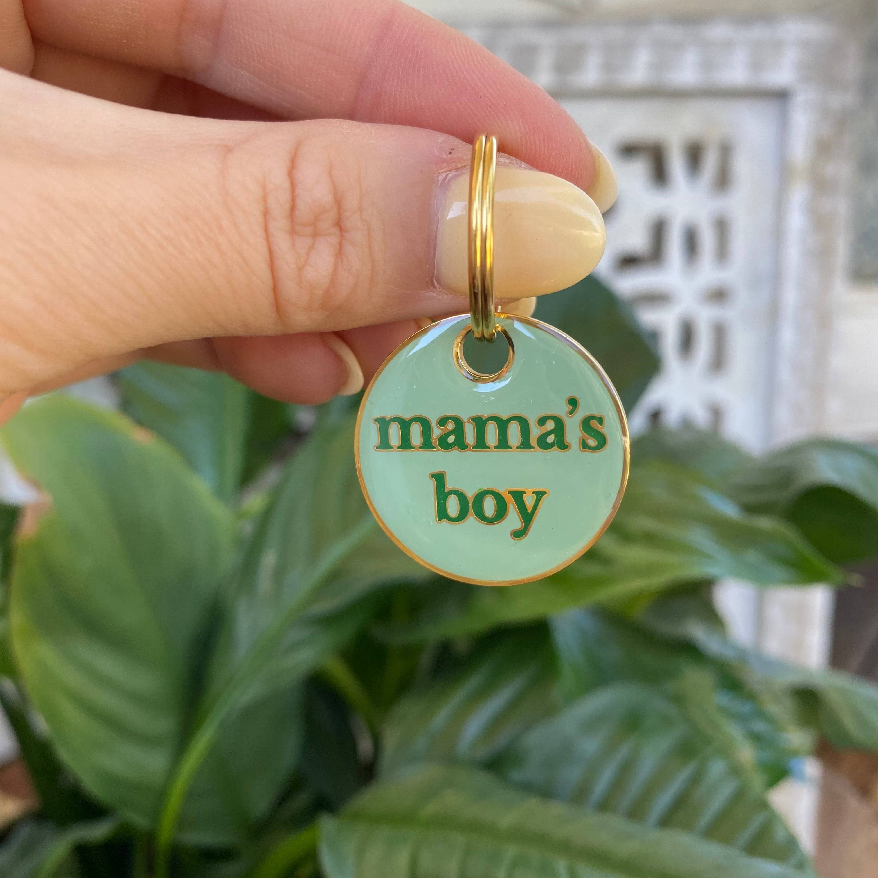 MAMA'S BOY DOG TAG
