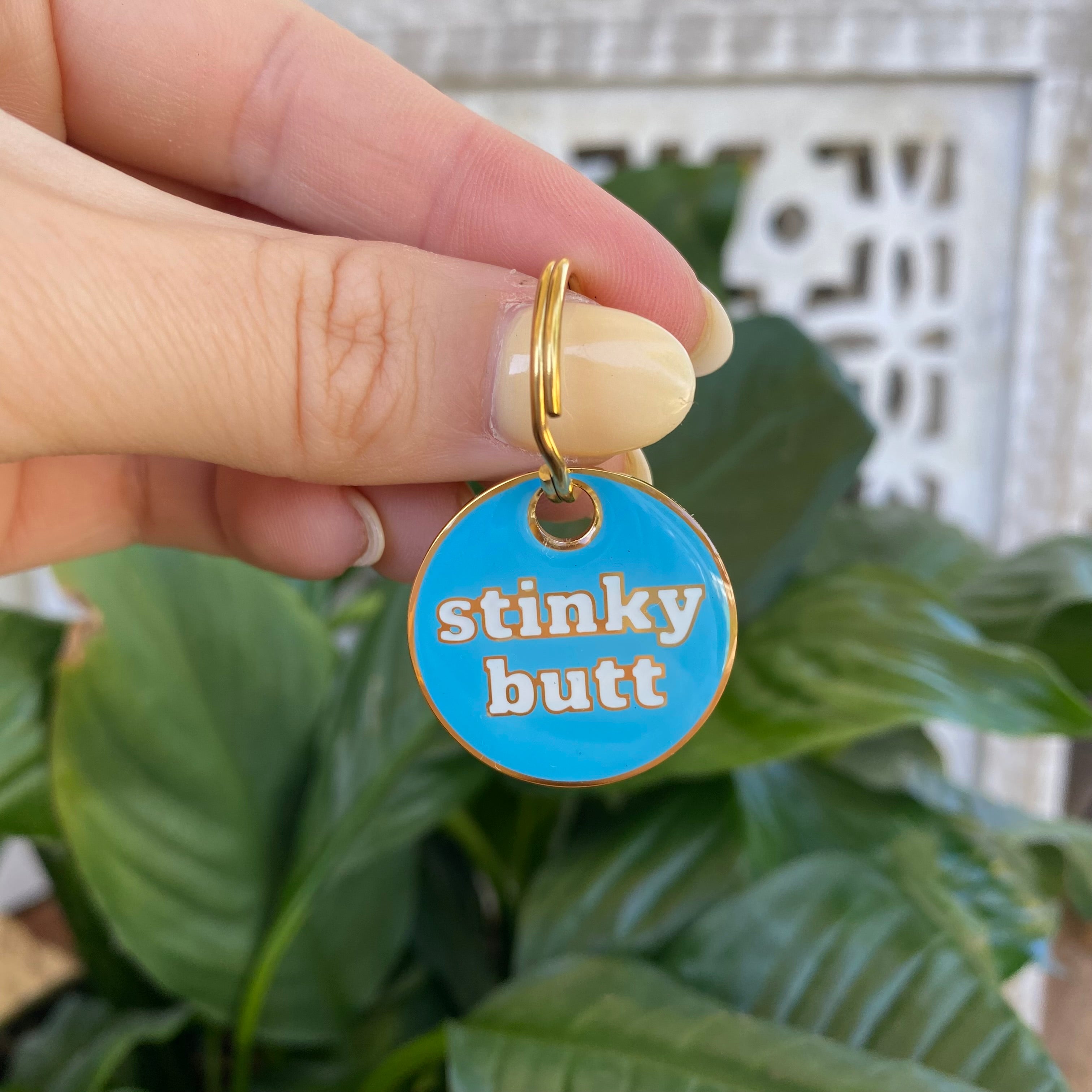 STINKY BUTT DOG TAG