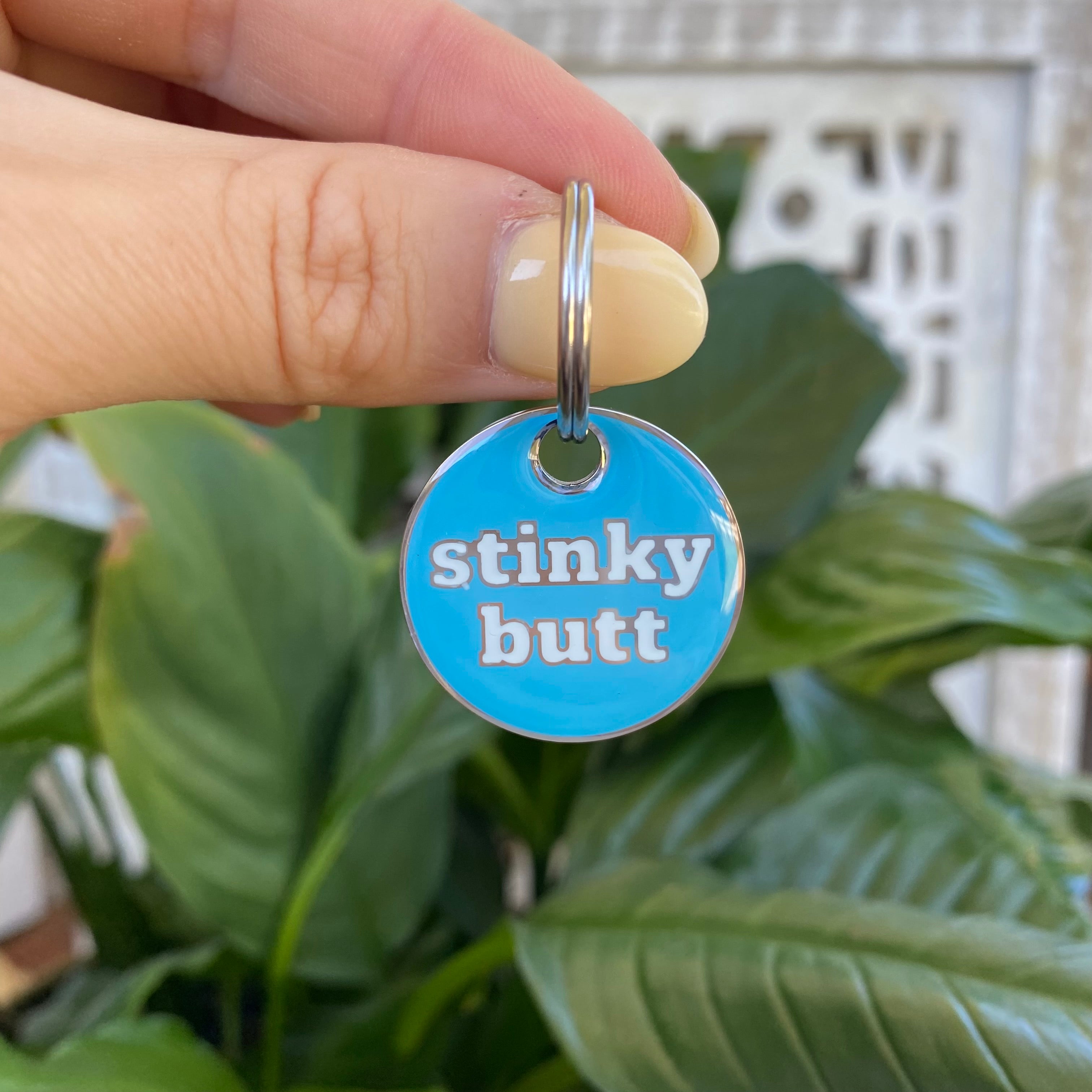STINKY BUTT DOG TAG