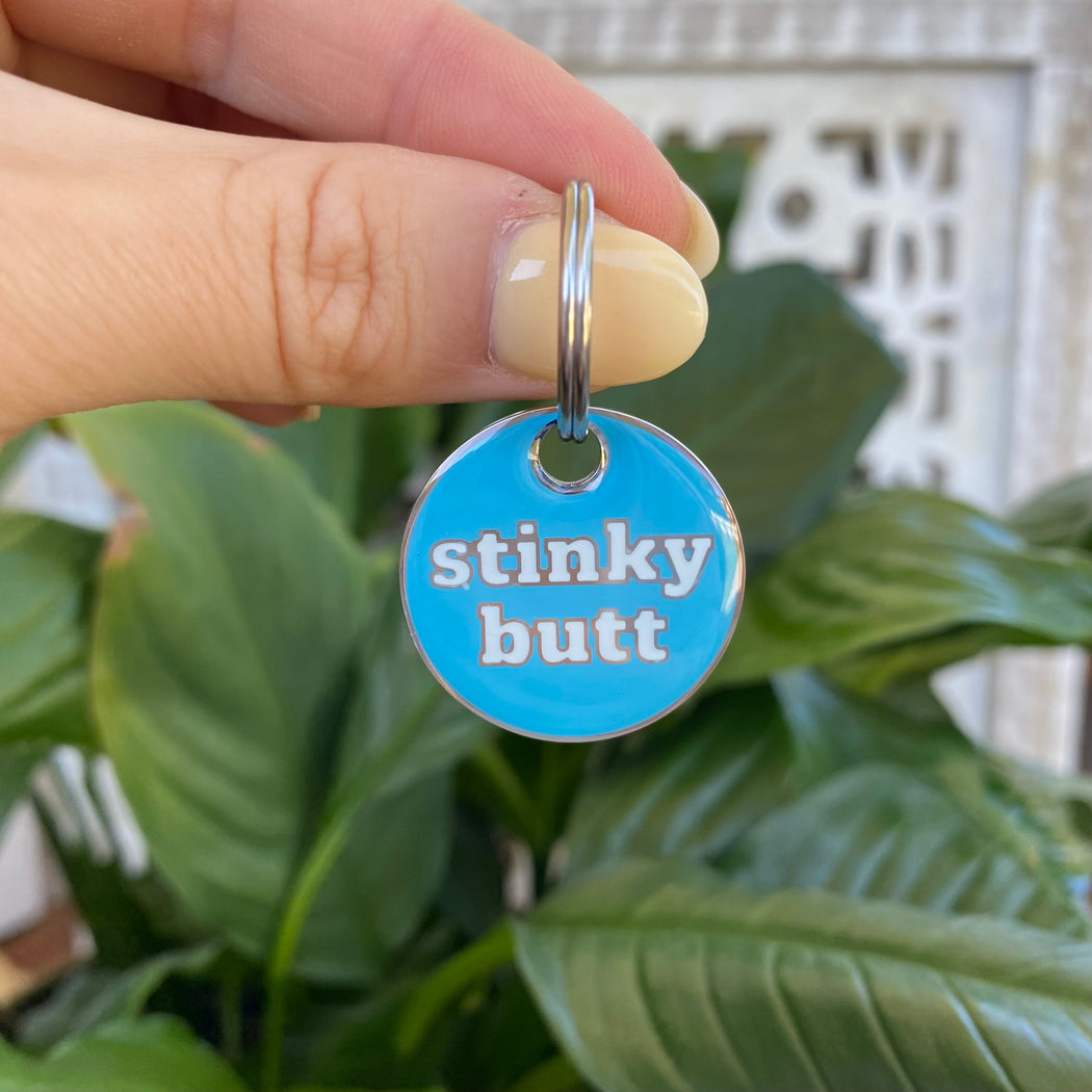 STINKY BUTT DOG TAG