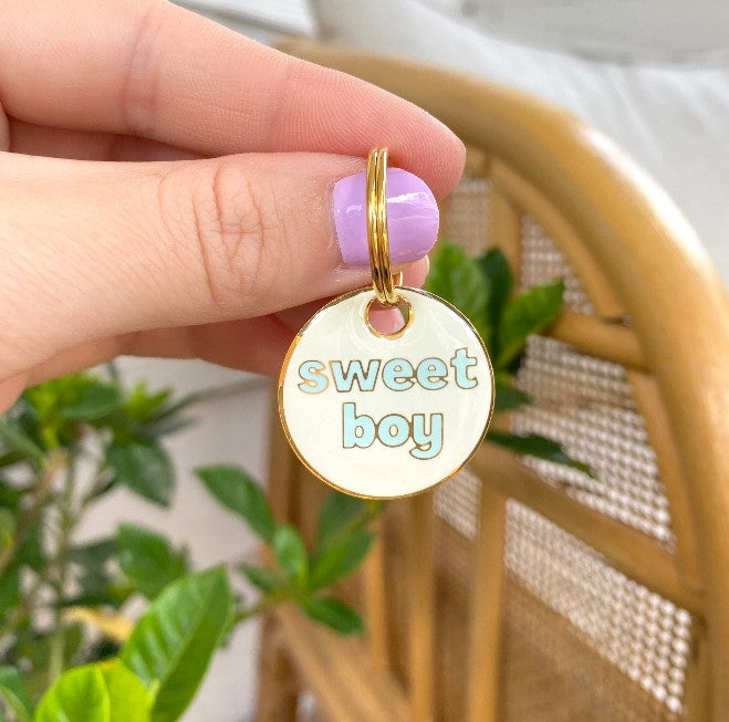 SWEET BOY DOG TAG