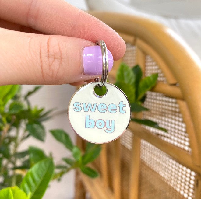 SWEET BOY DOG TAG