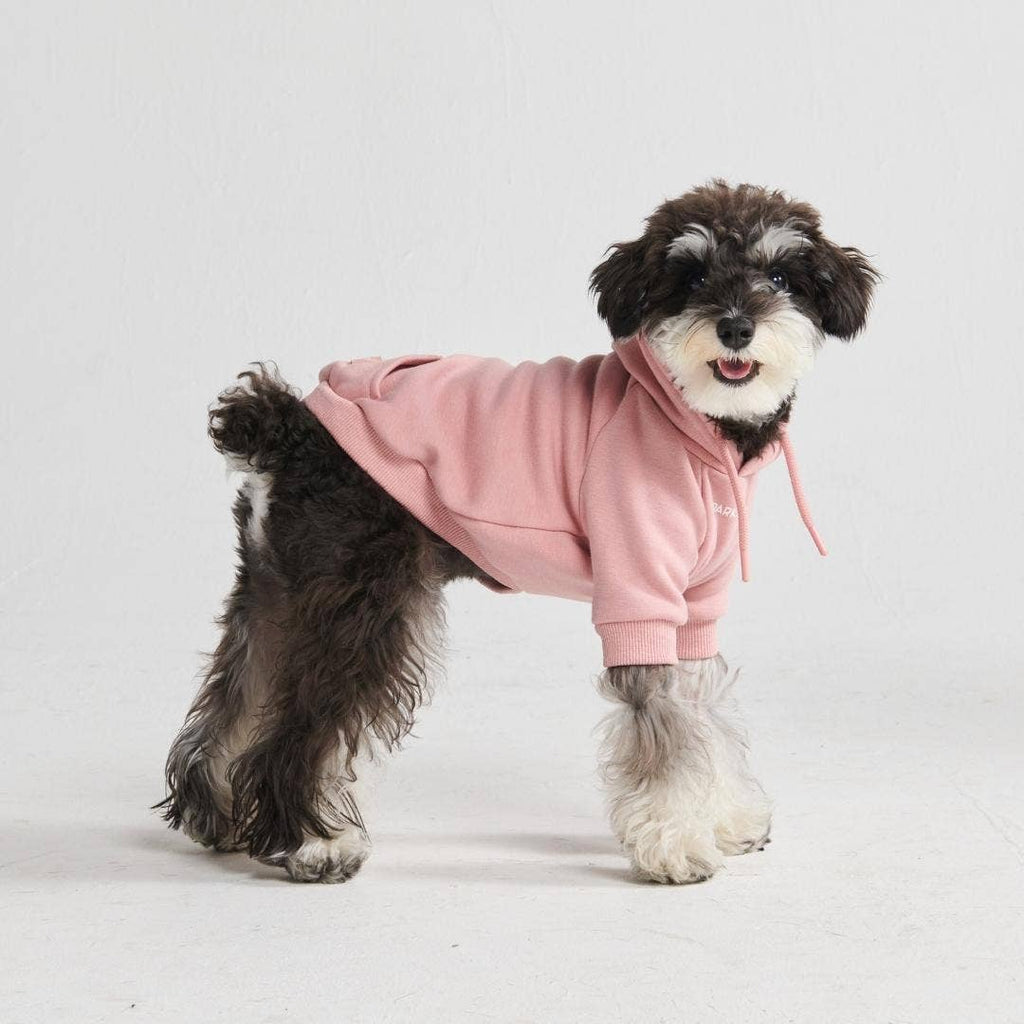 Dusty Pink Dog Hoodie
