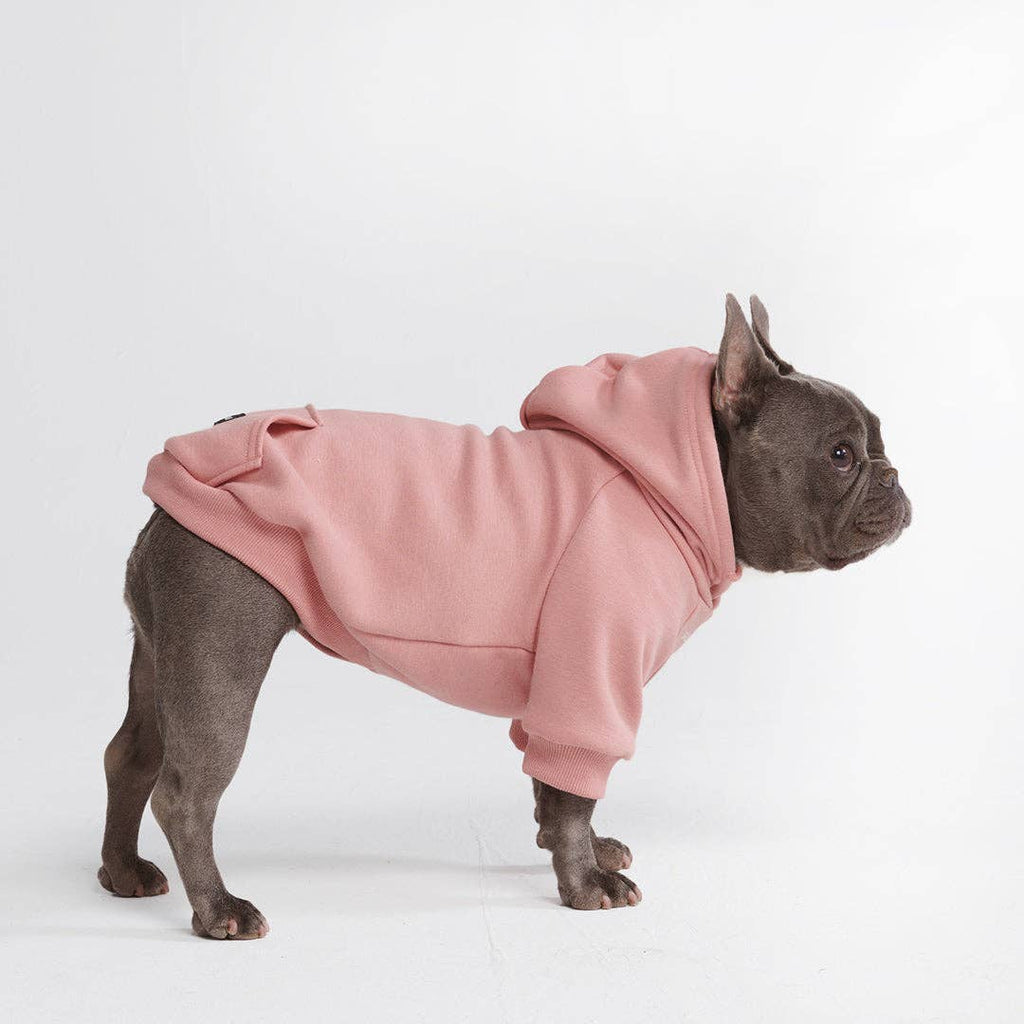 Dusty Pink Dog Hoodie