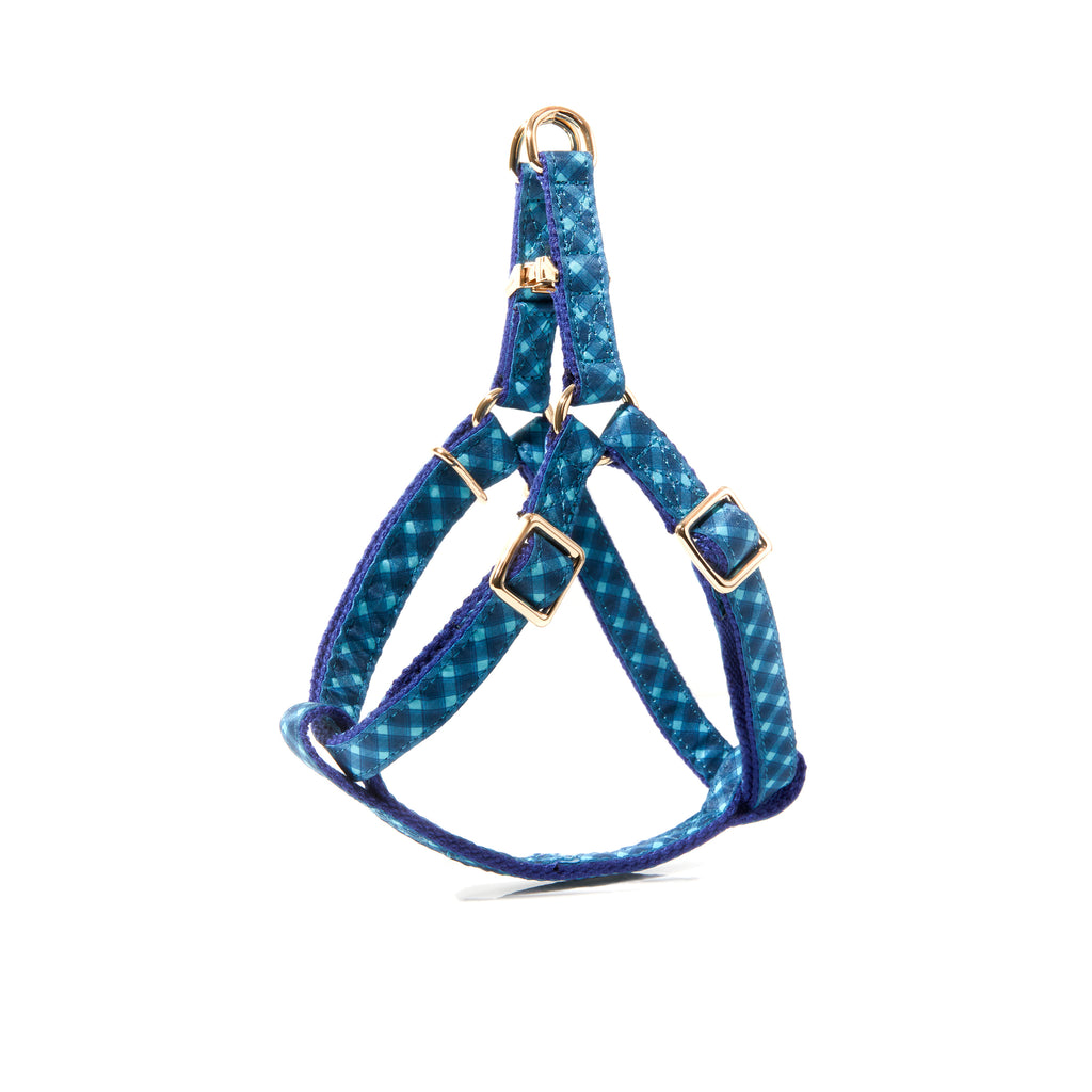NORMAN PLAID DOG HARNESS
