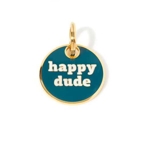 HAPPY DUDE ENGRAVED DOG TAG