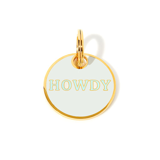 HOWDY ENGRAVED DOG TAG