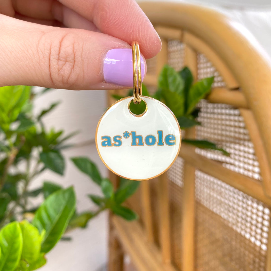 AS*HOLE ENGRAVED DOG TAG