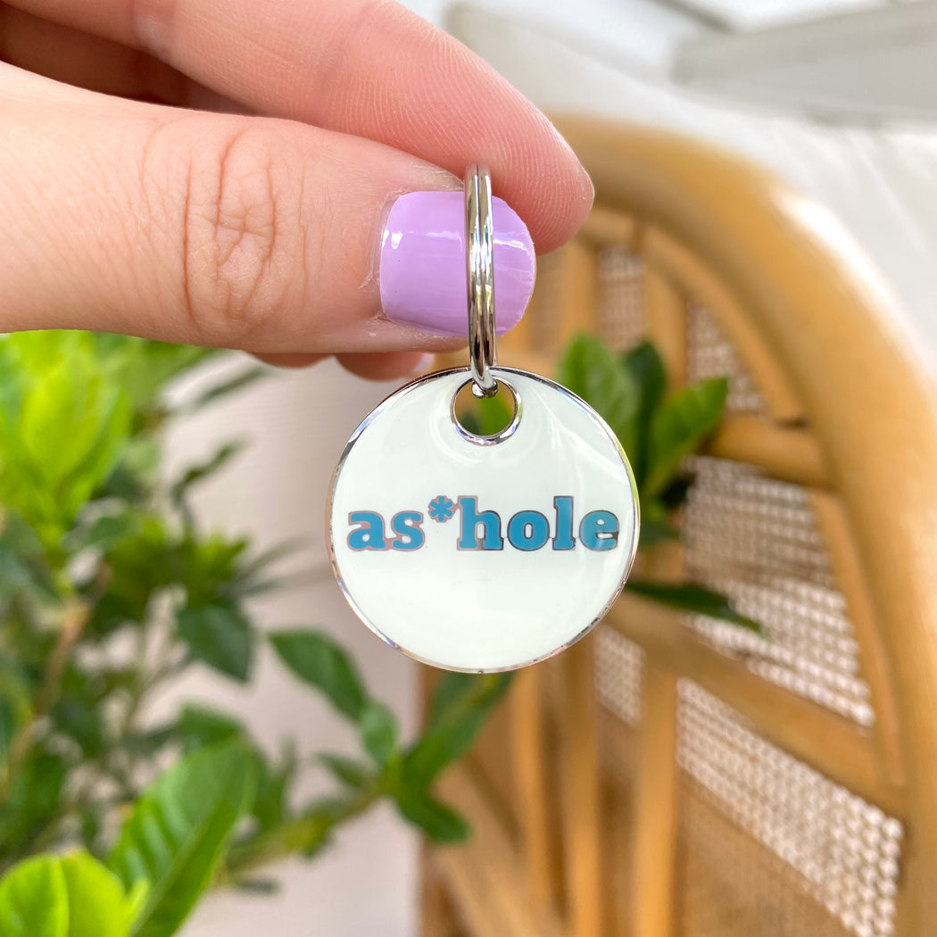 AS*HOLE ENGRAVED DOG TAG