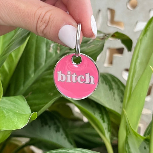 BITCH ENGRAVED DOG TAG