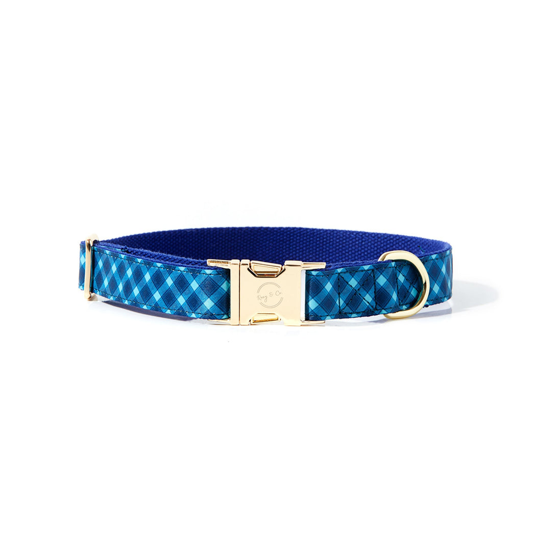 NORMAN PLAID DOG COLLAR