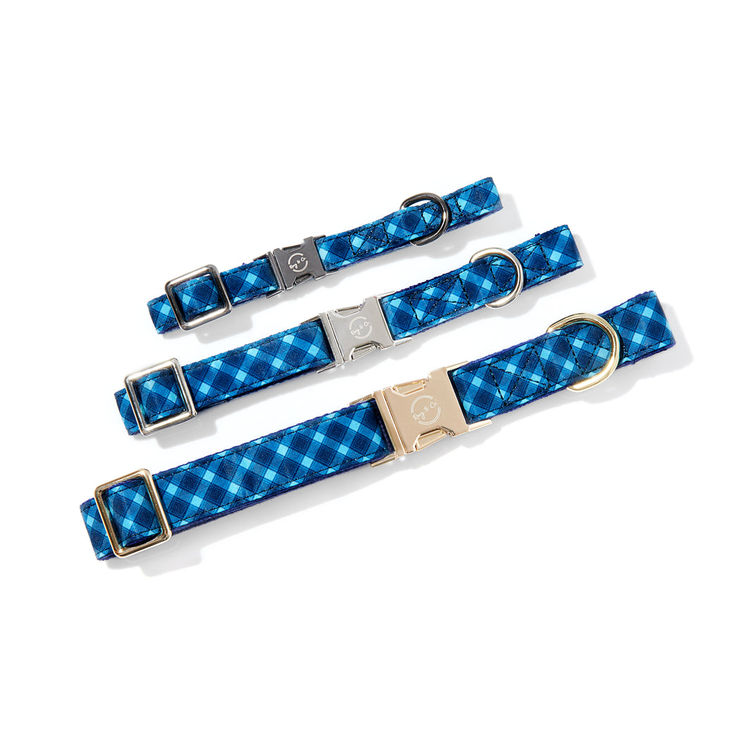 NORMAN PLAID DOG COLLAR