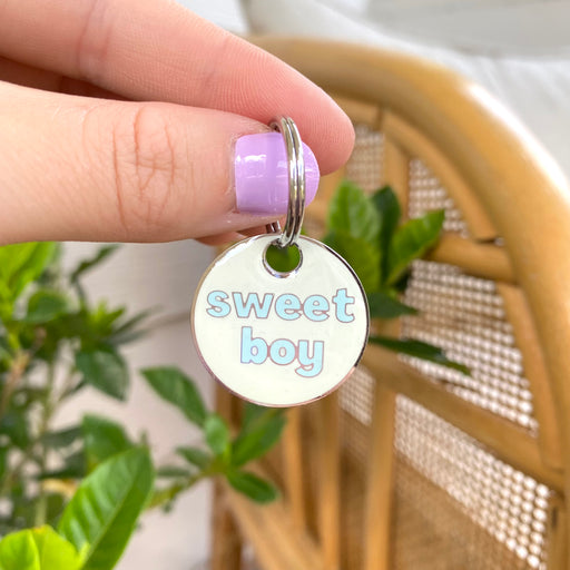 SWEET BOY ENGRAVED DOG TAG