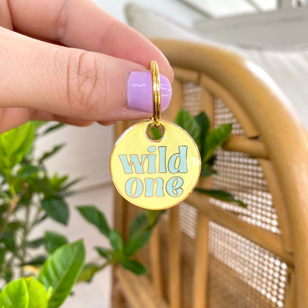 WILD ONE ENGRAVED DOG TAG